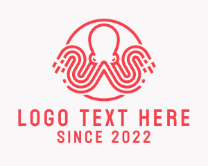 Technology - Red Octopus Technology logo design