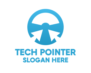 Pointer Steering Wheel logo design