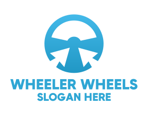 Pointer Steering Wheel logo design