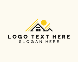 Roofing - Roof House Property logo design