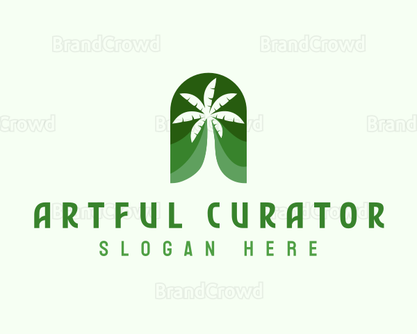 Tropical Palm Tree Logo