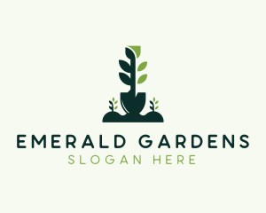 Garden Shovel Landscaping logo design