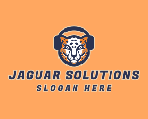 Jaguar Headphones Esports logo design