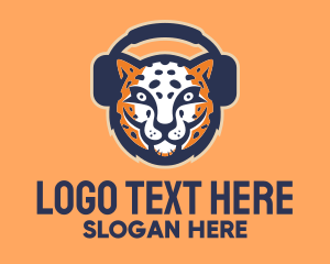 Gymnasium - Jaguar Headphones Mascot logo design