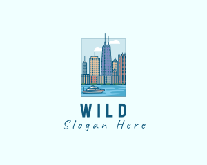 Scene - Chicago River City logo design