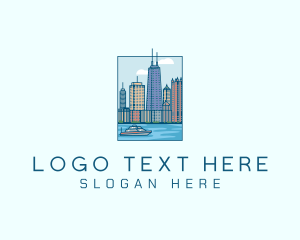 Ocean - Chicago River City logo design