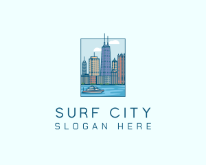 Chicago River City logo design