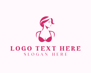 Wax Clinic - Sexy Woman Lingerie logo design