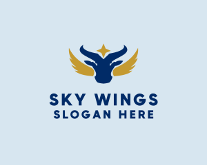 Winged Bull Company  logo design