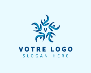Social - Floral Human Organization logo design