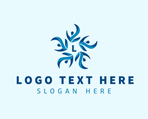 Floral Human Organization Logo