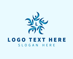 Floral Human Organization Logo