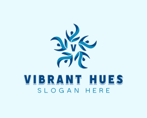 Floral Human Organization logo design