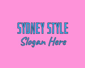 Sydney - Funky Retro Marketing logo design