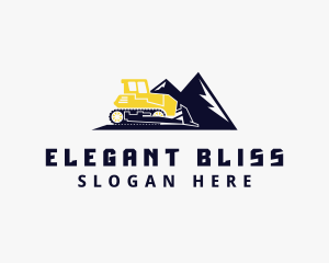 Bulldozer Mountain Builder Logo