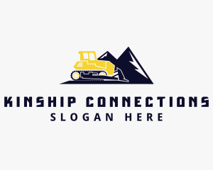 Mountain - Bulldozer Mountain Builder logo design