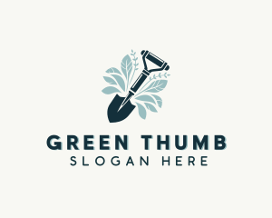 Planting - Shovel Gardening Plant logo design