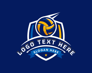 Athletics - Sport Volleyball Shield logo design