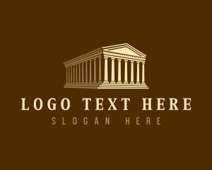 Greek - Architecture Greek Parthenon logo design