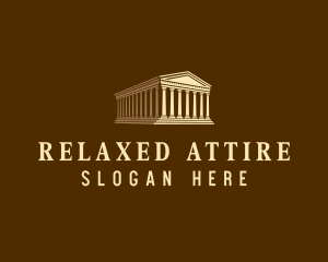 Architecture Greek Parthenon logo design