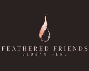 Bird Feather Spa logo design