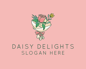 Daisy - Rose Flower Florist Bouquet logo design
