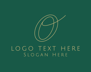 Event - Elegant Swoosh Letter O logo design