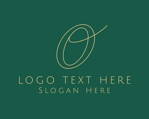 Studio - Elegant Swoosh Letter O logo design