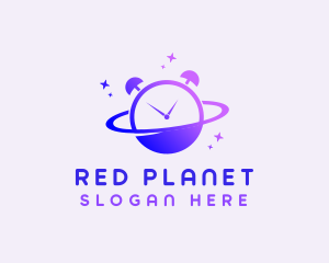 Planet Alarm Clock  logo design