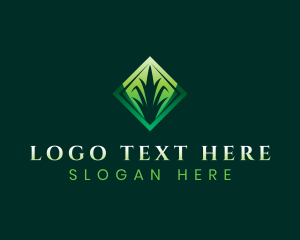 Vegetation - Grass Lawn Gardening logo design