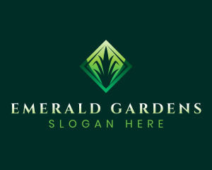 Grass Lawn Gardening logo design