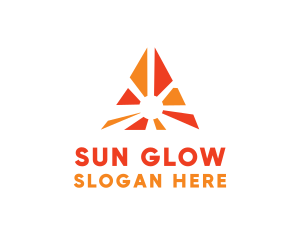 Pyramid Sun Light logo design