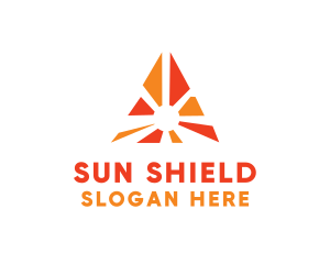 Sunscreen - Pyramid Sun Light logo design