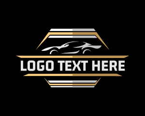Luxury Car - Racing Car Detailing logo design