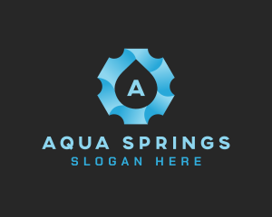 Aqua Gear Water Drop logo design