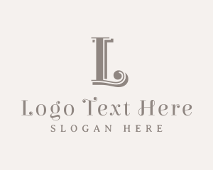 Typography - Elegant Cursive Business logo design