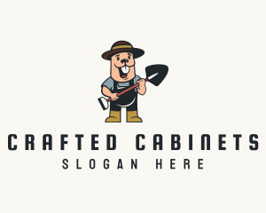Cabinetry - Groundhog Gardener Shovel logo design