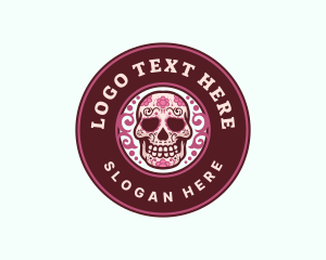 Mexican Calavera Skull Logo