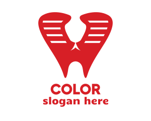 Dentistry - Red Cobra Tooth logo design