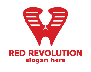 Red Cobra Tooth logo design