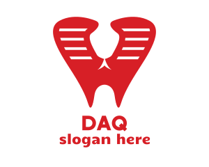 Dentist - Red Cobra Tooth logo design