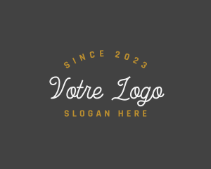 Stylish Cursive Fashion Logo