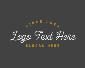 Stylish Cursive Fashion Logo