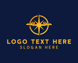 Logistics - Compass Pilot Plane logo design