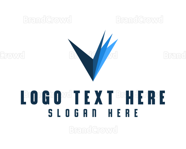 Professional Business Letter V Logo