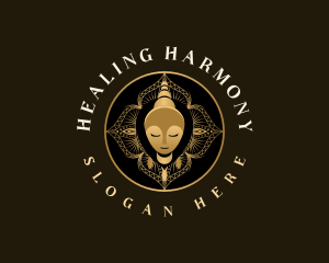 Buddha Spiritual Healing logo design