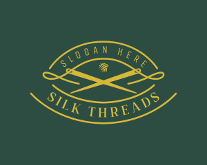 Weaving - Needle Stitching Tailor logo design