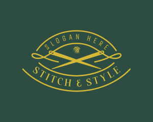 Needle Stitching Tailor logo design