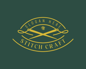 Needle Stitching Tailor logo design