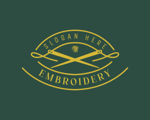 Needle Stitching Tailor logo design